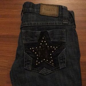 Frankie B. Dark Blue Jeans, Size 25